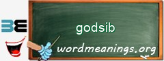 WordMeaning blackboard for godsib